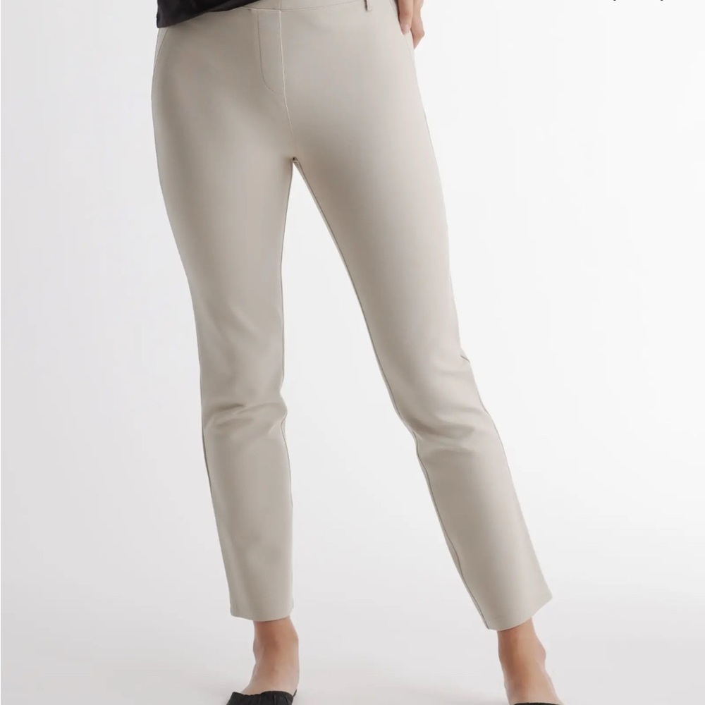 Quince Ultra-Stretch Ponte Straight Leg Pants